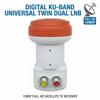 Convertor LNB Satelit Digital Banda KU Universal Dublu LNB Pentru Noul Satelit Tricolor 75