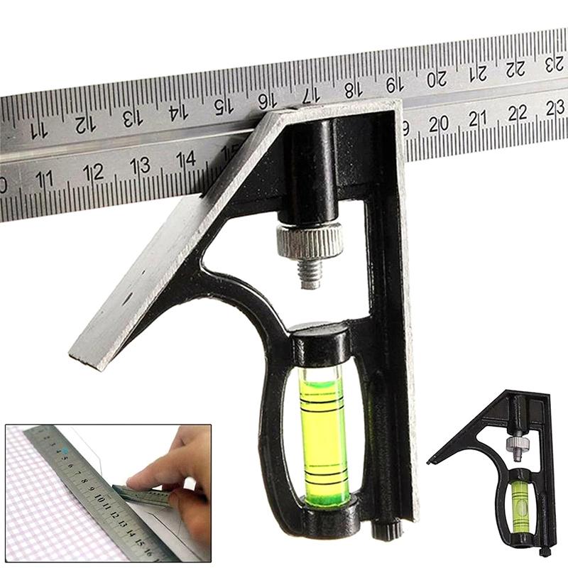 300Mm Square Ruler Adjustable Engineers Combination With Spirit Level Scriber OEN SIZE