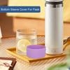 Flask Silicone Boot Rhombus Texture Water Bottle Bottom Sleeve Non-slip Anti-scratch Vacuum Cup Bottom Bumper Protective Cover Cup Accessories