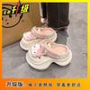 2025 Summer Sweetheart Girl Hello Kitty Hole Shoes Women Super Fire Cute Bag Head Slippers Student Beach Cool Slippers