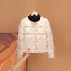 Winter new down jacket women's fashion duck down elegant and light long sleeves with short jacket
