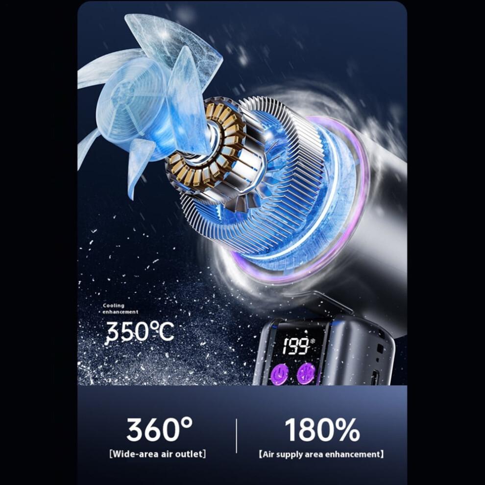 Handheld Fan Digital Display Cooling Tool High Speed Handheld Digital Display Fan for Walking Workplace Outdoors School Beach fitting