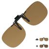 [OTC.web] MSG9348 Photochromic Polarized Clip-on Sunglasses - Darkens Tint, Wears Over Glasses, UV Protection, Ultra-lightweight, Flip-up, Large