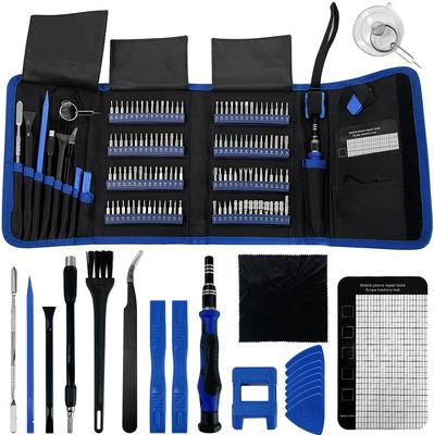 Socpuro Precision Screwdriver Manual 120 Chrome Vanadium and Other Specialty Magnetic Screwdriver with Extension for Repairing Electronic and Includes