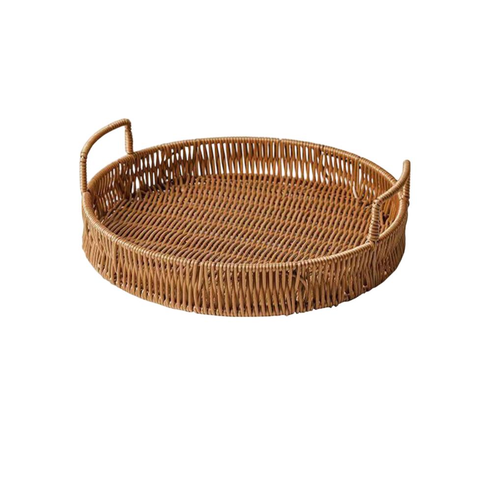 Handwoven Tray For Serving Food And Vegetables