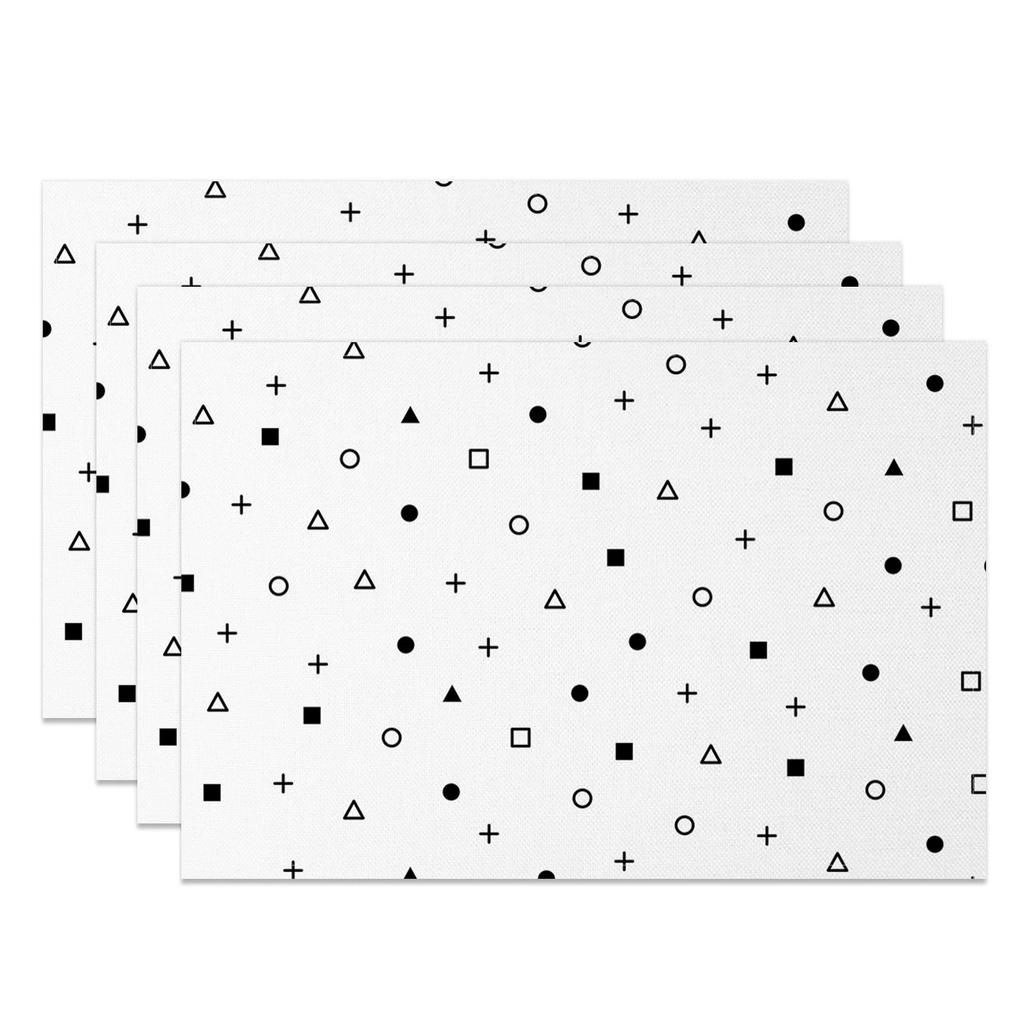 Modernes minimalistisches Platzset Geometrische Linien Abstraktes Design Hitzebeständige Tischsets Esstisch Küche Büro Stilvolle Wohnkultur