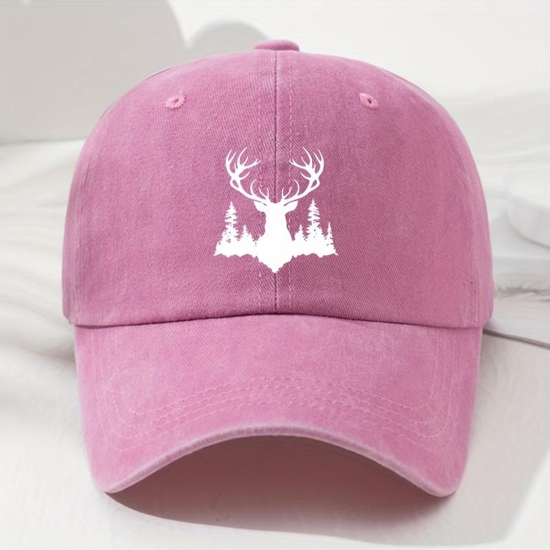Men's and Women's Elk Soft-top Baseball Cap, Retro Fashionable Outdoor Hat Adjustable