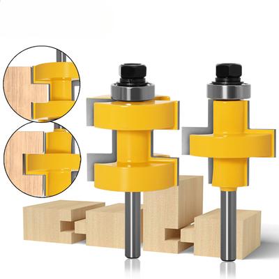 8-Handle Ball Square Tooth Tenon Cutter, Puzzle Cutter, Floor Cutter, Tenon Cutter, Woodworking Milling Cutter, Slotting Cutter, Concave-convex Groove