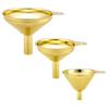 Gold-plated Stainless Steel Funnel Set for Essential Oils, Spices, Liquids, Kitchen Gadgets, Food Grade Bottles, Portable Funnel