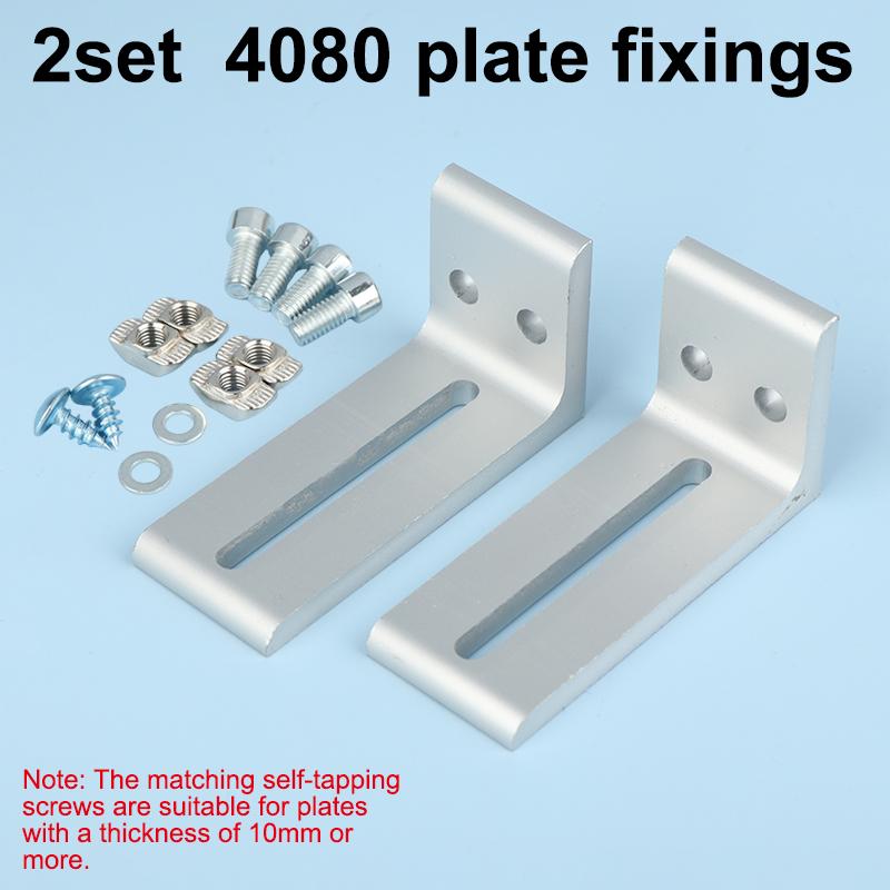 NOWE 1/2 szt. Profile aluminiowe Rama Płyta warstwowa Wsporniki mocujące zewnętrzne 2020 3030 4040