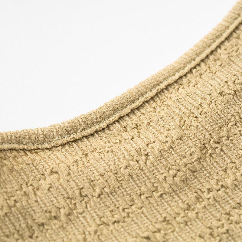 Women's Autumn Winter Sexy Wrapped Hip Slim Fit Knitted Strap Halter Neck Solid Color Dress