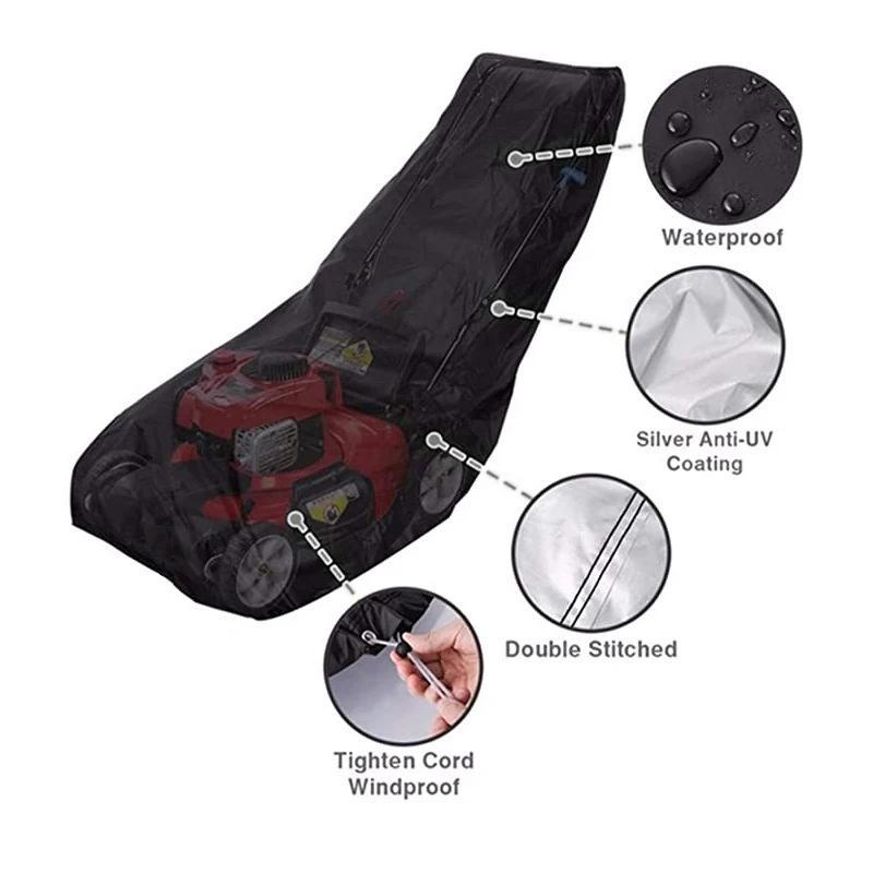 Lawn Mower Waterproof Cover Hand-pushed Grass Cutter Tractor Protective Supplies Garden Tool Lawn Scraper Dustproof Oxford Cover