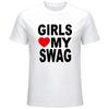 Mädchen Lieben Meinen Swag Rotes Herz Text Grafik Herren T-Shirt