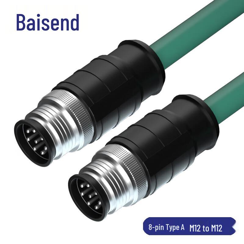 

M12 to M12 8-Pin A-Coded Industrial Ethernet Cable