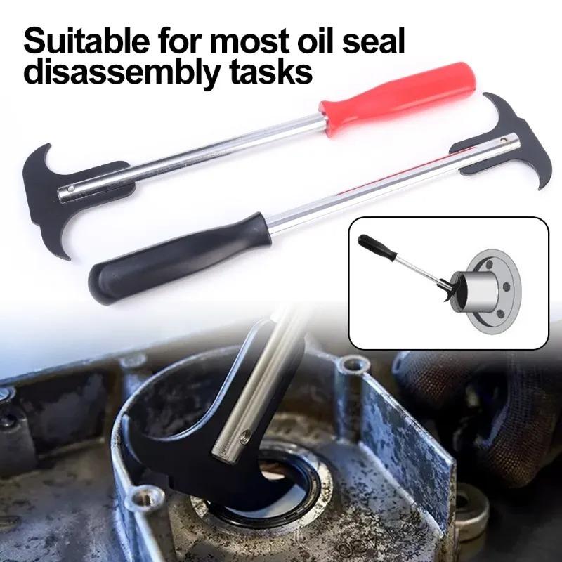 Car Oil Seal Wrench Puller Universal Two-Head Oil Seal Hook Screwdriver Wrench Puller Automotive Hand-held Disassembly Tool