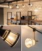 Ampoule Nqut Noct E17 Spotlight for Duct Rails, Antique Gold, Retro Glass, Bulb Sold Separately