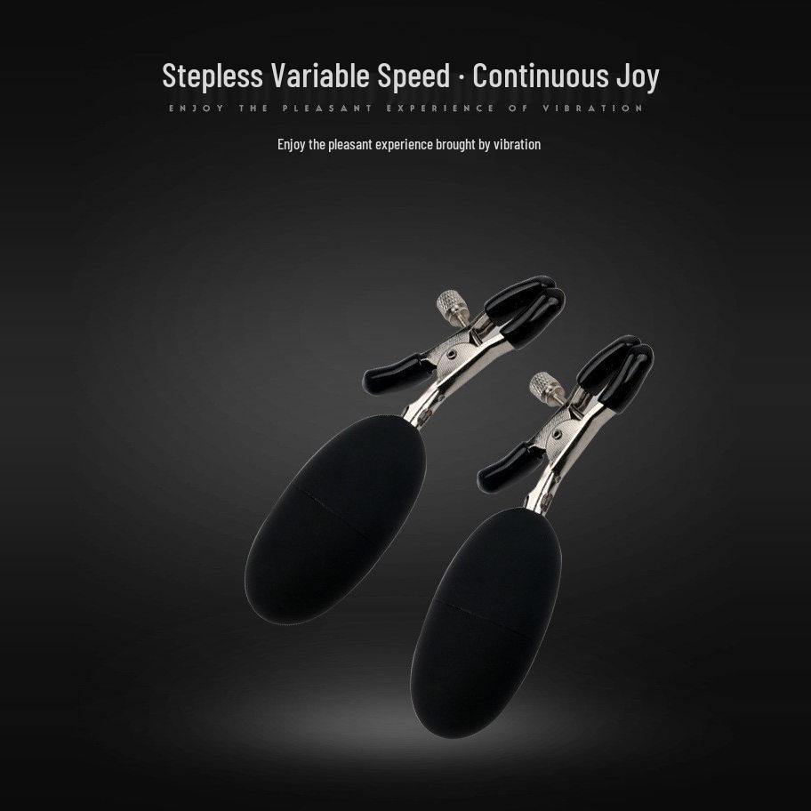 Erotic Nipple and Vaginal Vibrating Clamps - Couples' Intimate Fun and Training Toy