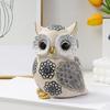 Artistic Owl Figure Statue In Resins with Flower Designs Sophisticated Home Decorative Ornament for Interior Decors