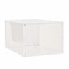 Shoe Storage Box Transparent Visible Square Shape Stackable Large Space Store Shoes Hollow Out Back Breathable Shoe Organizer Household Stuffs