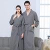 Leichter Waffel-Kimono-Bademantel für Herren – Homewear im Hotel-Stil für Frühling und Sommer