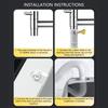 Extendable Washing Machine Drainage Tube Flexible Rubber Pipe with Secure Connection Joints for Drainage System Use
