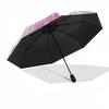 1pc Outdoor Umbrella with Cute Anime Girl Design - Automatic Opening/Closing, Portable 3-Fold Design, 8-Rib Iron Frame - Perfect Gift for Fans, T