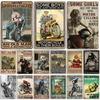 Artisian Riding Metal Plaque Motorcycle Tin Plate Motorbike Decorative Poster Wall Decor Garage Bar Pub Club Hotel Cafe Kitchen