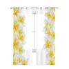 White Plumeria Flower White Tulle Sheer Curtains for Living Room Decoration Window Curtain for Bedroom Voile Organza Drapes