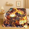 3D  Charizard Pokemon Cartoon Christmas Gift Flannel Blanket,Ultra Soft Plush Throw for Home Bedroom Bed Sofa Cover Kids