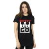 Disney Womens/Ladies Mickey Mouse Notorious Split Cotton Boyfriend T-Shirt