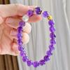8Mm Autumn And Winter Natural Amethyst Freshwater Pearl Design Bracelet Bracelet