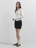 Leibeu Buckle Detail Mini Skirt In Black Vw5Ss071-10