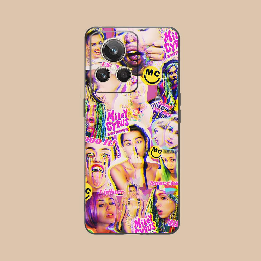 Miley Cyrus Handyhülle für Realme GT 8 Neo Pro C75 73 71 C67 65 C55 53 C35 31 C20 15 Bunte Druckabdeckung Hübsche Abdeckung