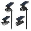 8 LED Solar Powered Motion Sensor Outdoor Spotlight Integrated LED Black Security Camera  Solar  Night Light for Garden Wall