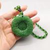 Glass Jewelry Dragon and Phoenix Auspicious Necklace Dragon and Phoenix Brand Pendant Sweater Chain Pendant