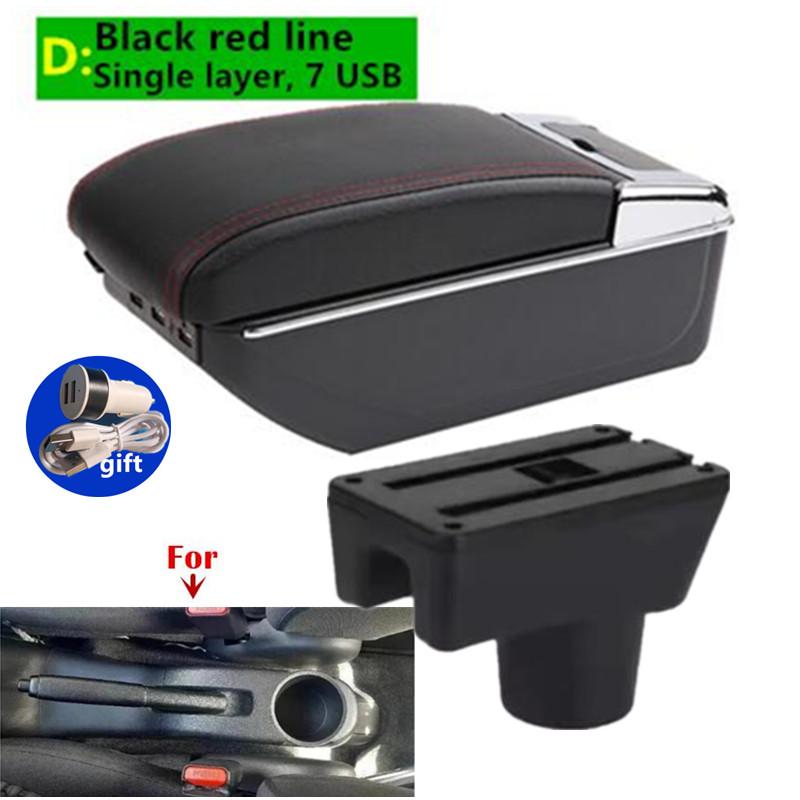 For Mitsubishi Space Star Armrest Box For Dodge Mitsubishi Attrage Mirage Car Armrest Storage Box with USB Car Accessories