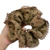 2025 Korean Princess Floral Lace Hair Scrunchie - Women's Elegant Updo Accessory