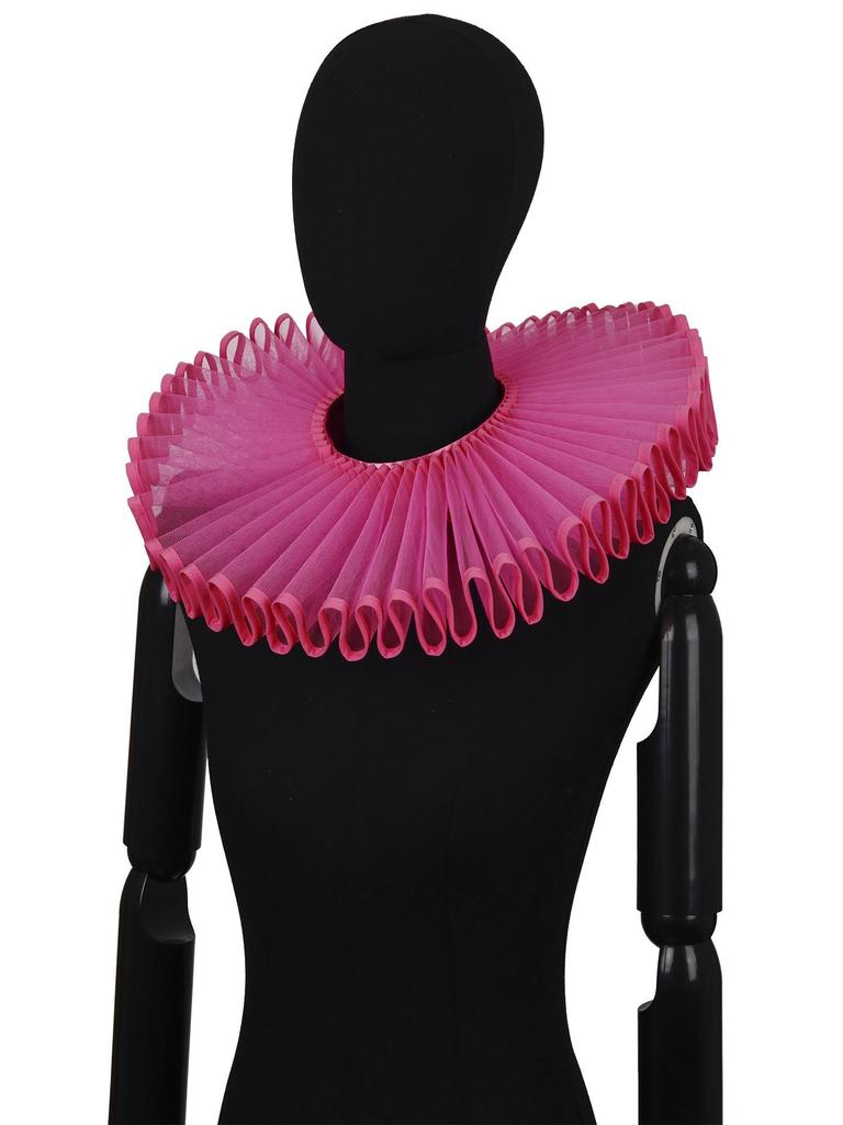 Aristocratic Literary Fake Ruff Collar - Colorful Retro Exaggerated Portrait Prop