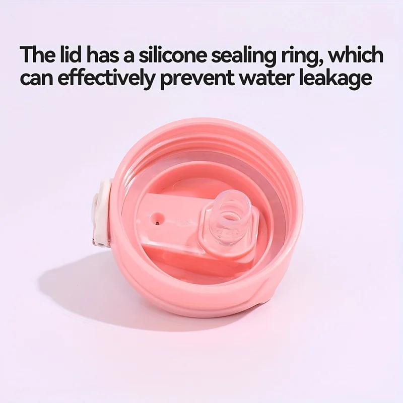 900ml Sports water Bottle High Temperature Resistant Graduated Straw Cup Rainbow Frosted Progressive Color Water Cup Plastic Cup