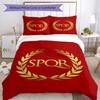 3pcs SPQR Roman Eagle1 pattern bedding set duvet cover set includes duvet cover &pillowcases, perfect all season bedroom decoration & gift