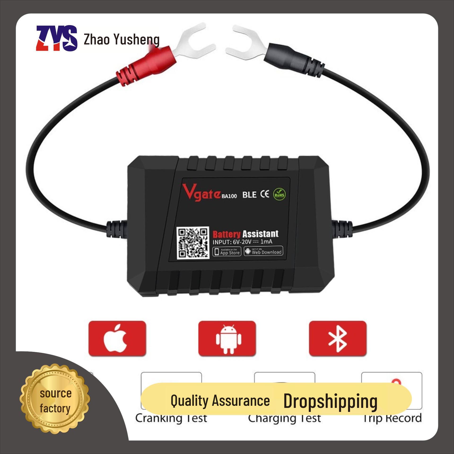 BA100 12V Bluetooth Тестер и монитор автомобильного аккумулятора No Additional Features
