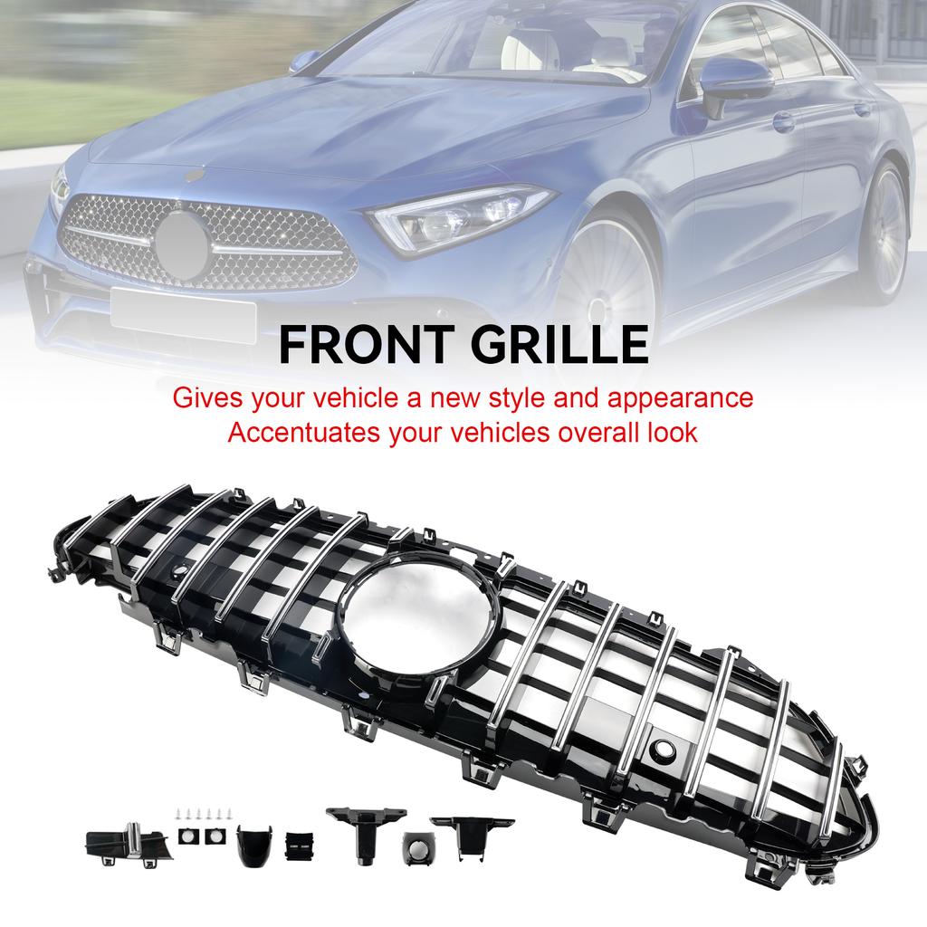 Chrom Frontstoßstangengitter Grill Passend für Mercedes CLS C257 W257 Coupé 2018-2024