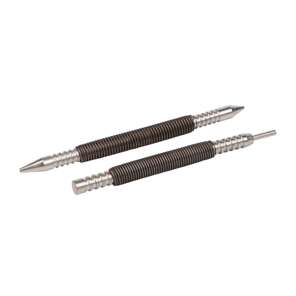 1/16 1/32in Dual Head Spring Nail Set 3500 PSI Hinge Pin Nail Remover Spring Center Punch General Door Hinge Pin Remover Tools