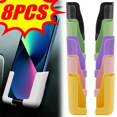 Car Adjustable Width Phone Holder Multifunctional Self-adhesive GPS Bracket Universal Automatic Mobile Phone Navigation Stand