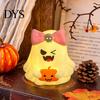Battery Operated Table Lamp Cute Halloween Ghost/Pumpkin LED Night Light for Desktop Decoration, Ornament Nursery with Warm Glow Home Party Decor