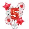 1 rinkinys helio folijos globos futbolo balionai gimtadienio vakarėlio dekoracijos vaikams berniukui 32 colių žalio numerio kamuoliuko futbolo sporto reikmenys 