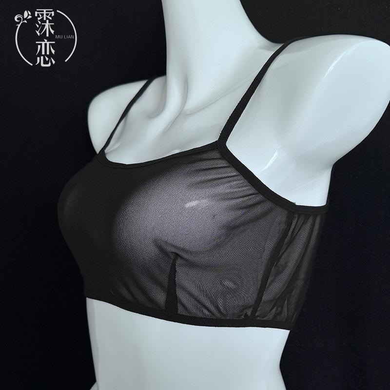 Sex underwear women's sexy tulle transparent suspender swimsuit bikini temptation one-piece perspective set