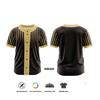Maßgeschneiderte Baseball-Trikots mit durchgehendem Knopf Mehrfarbige Baseball-Kleidung T-Shirt Sublimationsdruck Teamname Logo Baseball-Uniformen WBQ10