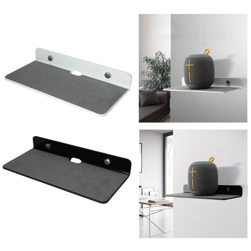 Universal Wall Shelf Speaker Holder for Small Portable Speakers Smartphones Wall Floating Shelf Wall Mount Rack