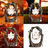 Ghosty on a Tree Swing Resin Ghosty Figurines Garden Decors Halloween Decorations for Desktop Bookshelf Garden Lawn